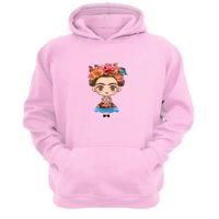 Genérico - Polerón Canguro Frida Rosa Talla Xs Unisex