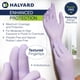 thumbnail image 2 of Guantes de examen HALYARD LAVENDER, de nitrilo, sin polvo, medios, 2 of 8