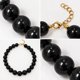 thumbnail image 3 of Collar Balloon Chicle Chunky De Cuentas Grandes Unisex negro 22, 3 of 3