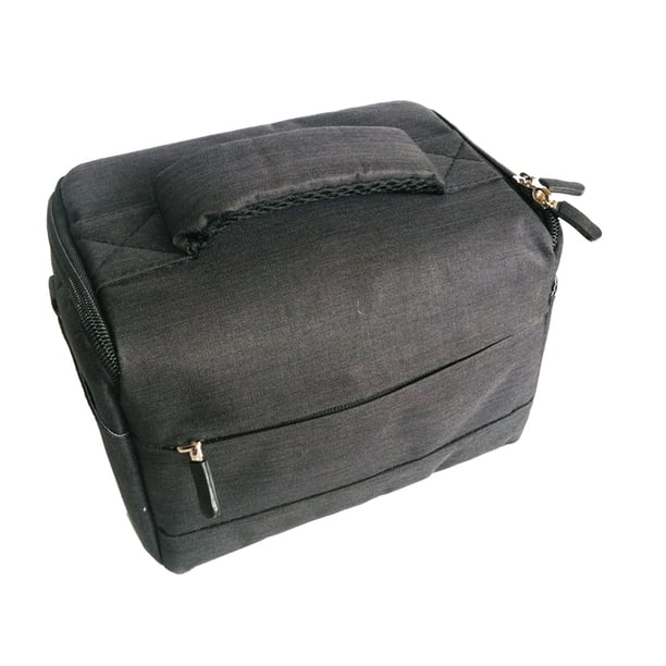 Bolsa Para Cámara Compartimiento Exterior Para Fotógrafo DSLR Slr Bolsa Con Correa Para El Hombro Negro