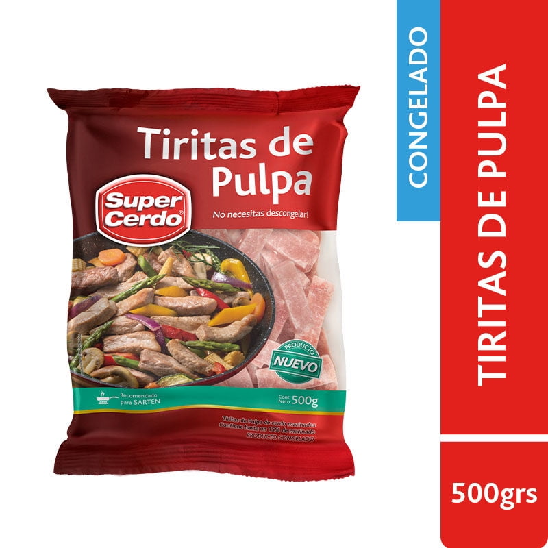 Pulpa De Cerdo Tiritas Congelada 500 g Super Cerdo