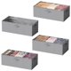 thumbnail image 1 of Caja de almacenamiento SpaceAid 80 cm, pack de 4, gris, para debajo de la cama, 1 of 7