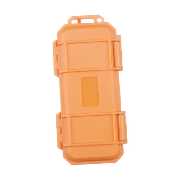 Estuche para herramientas, organizador de herramientas, portátil, a prueba de polvo, a prueba de caídas, práctico, a prueba de golpes, caja rígida par Naranja