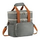 thumbnail image 4 of Lonchera reutilizable, bolso de mano, bolsa térmica, lonchera, bolsa térmica aislante, bolsa bento para comida, contenedor de cena para playa, oficina Doble capa, 4 of 5