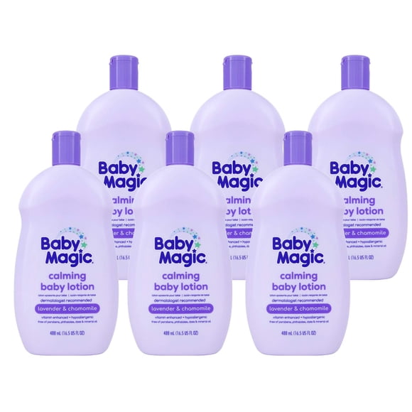 Loción calmante Baby Magic de lavanda y manzanilla, 490 ml (paquete de 6)