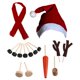 thumbnail image 1 of Traje De Muñeco De Nieve Al Aire Libre Dress Up Kit Hat Scarf Zanahoria Nariz Actividad Toy Regalo B, 1 of 5