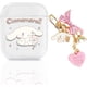 thumbnail image 1 of Estuche transparente con llavero para Airpods 2/1 de Minneapolis, diseño de orejas grandes, lazo de perro blanco, corazón y arcoíris, de silicona suave, resistente a los golpes, compatible con el estu, 1 of 7