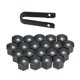 thumbnail image 1 of 20pcs Universal 19mm Cubiertas De Tuerca De Rueda Tapas De Tuerca De Tuerca Protector De Tornillo Otros, 1 of 5