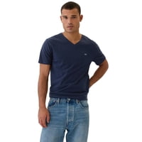 Camiseta Gap Everyday Soft Logo Con Cuello En V Para Hombre Tapestry Navy