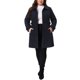 thumbnail image 2 of Abrigos de Mujer Talla Grande Agnes Orinda Chaqueta de Trinchera de Un Solo Pecho Abrigos Largos de Invierno 3X Azul Oscuro, 2 of 6