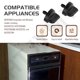 thumbnail image 4 of Perilla para Compactador de Basura HTJYMY WP9871800 Paquete de 2 Negro, 4 of 7