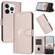 thumbnail image 1 of Funda Cartera Fibra de Carbono para iPhone 14 Pro con Soporte y Cierre Magnético Rosa, 1 of 6