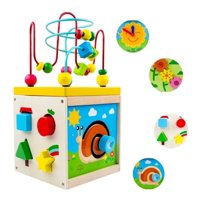Bj Hogar - Cubo Didáctico Juguete De Madera Bebe Infantil