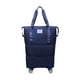 thumbnail image 2 of Bolsa De Lona Con Ruedas Para Ropa, Bolso De Mano Con Ruedas Para Exteriores, Deportes, Fitness, Azul Oscuro, 2 of 5