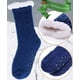 thumbnail image 3 of Calcetines Slipper Fuzzy Winter Cozy Fluffy Cabin Para Hombre Azules, 3 of 7