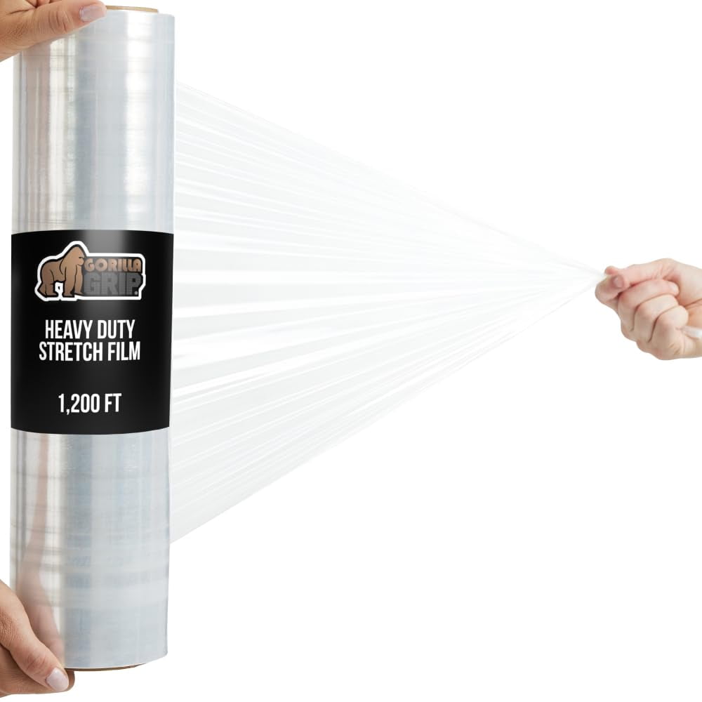 Película Elástica Gorilla Grip Heavy Duty, 500% Elástica, 1200 Pies