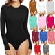 thumbnail image 1 of Pack 2 Body Mujer Manga Larga Cuello Redondo 1Negro+1Color Surtido, 1 of 3