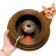 thumbnail image 1 of Juguete magnético interactivo y rascador de cartón reversible para gatos Kitty Kurlz, 1 of 8