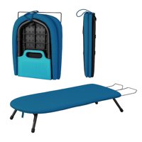 Tabla De Planchar De Mesa Plegable Compacta Y Portátil Azul Homeclaf