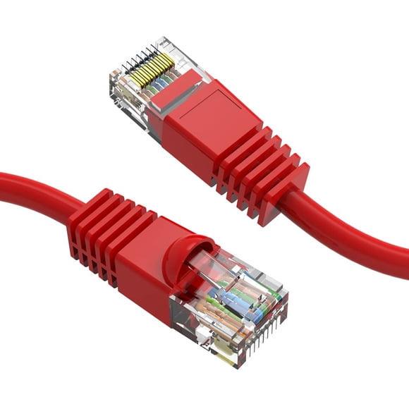 Cable Ethernet Futureonics 1,2 m Pack de 5 unidades 10 Gbps Rojo