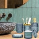 thumbnail image 4 of Juego de accesorios de baño Towoaafu Blue Glass, 5 piezas, 4 of 7
