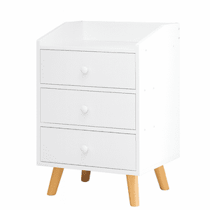 Space Home - Velador Magic 3 Cajones Color Blanco