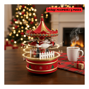 Genérico - Carrusel Navideño En Movimiento Con Música A Cuerda Navidad 2025