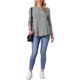 thumbnail image 2 of INSPIRE CHIC Camiseta de Manga Larga con Cuello Redondo para Mujer, Cómoda y Elegante, Uso Diario Casual, Talla L, Gris, 2 of 6