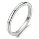 thumbnail image 3 of 1pc Unisex Couples Ring Set - 2mm Stainless Steel Stackable Rings for Engagement and Wedding, 3 of 4