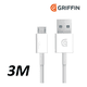 thumbnail image 2 of Cable micro USB android carga datos flat griffin 3mts, 2 of 3