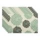 thumbnail image 1 of Juego de manteles individuales de plástico, 6 manteles para decoración de mesa de comedor, interior y exterior, lavables, mantel de cocina, limpiar con paño, floral, 17.7*11.8 pulgadas, 1 of 6