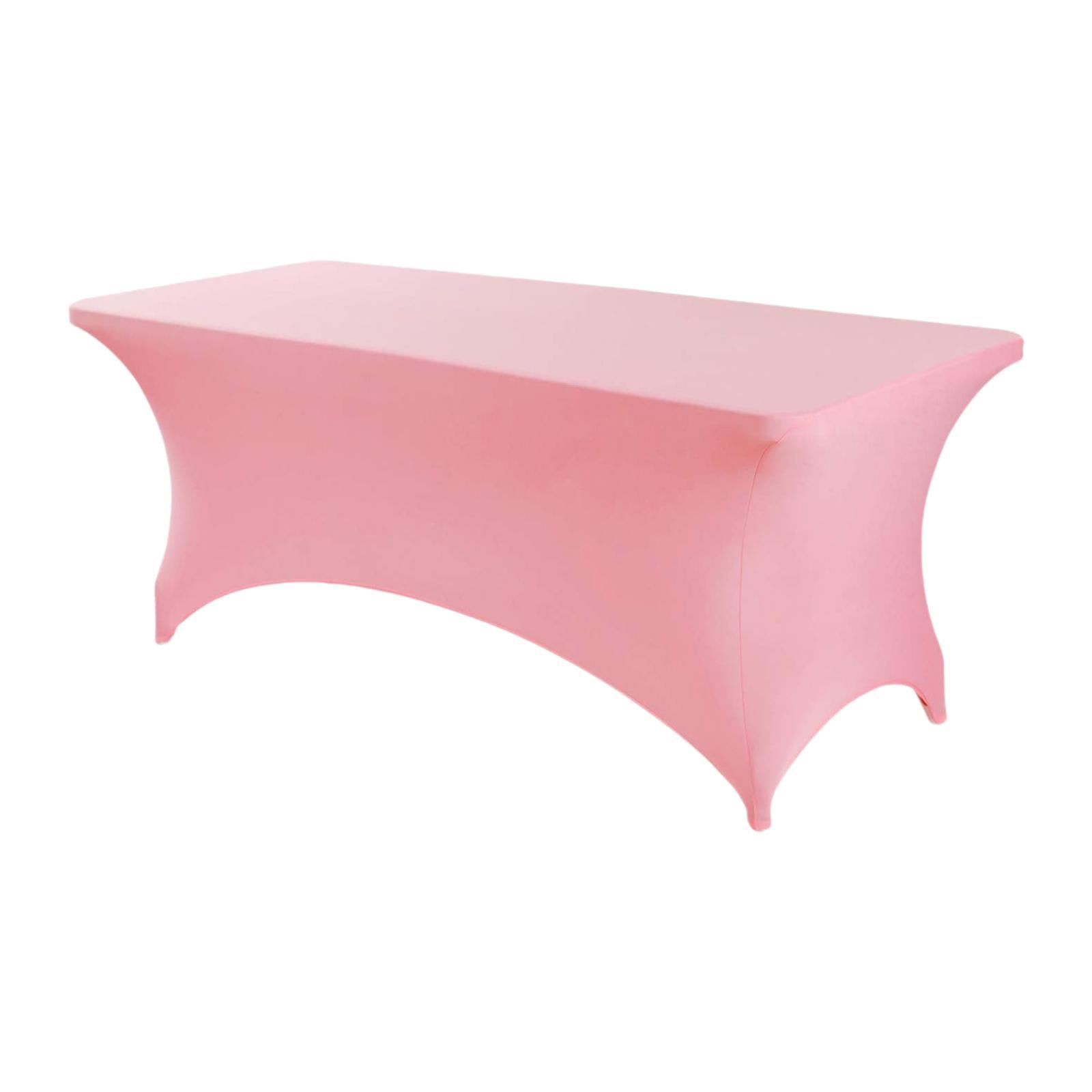 Bothyi - Mantel De Licra Para Mesa Plegable, Color Rosa, Para Bodas, Cumpleaños Y Vendedores.