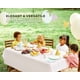 thumbnail image 3 of Mantel Utopia Kitchen 12 unidades 137 x 274 cm impermeable blanco, 3 of 9
