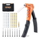 thumbnail image 1 of Kit de herramientas para remaches VEVOR, 23 cm, con una sola mano, 8 mandriles y 80 tuercas, 1 of 9