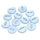 thumbnail image 1 of Uxcell 12 piezas 20L Botones de costura redondos azul claro 12.5mm 1/2" Resina 2 agujeros Ojo de pez Botón de reemplazo para decoración de manualidades Pantalones Vestido Falda Sujetadores de ropa, 1 of 6