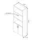 thumbnail image 3 of Librero Nogal 2 Puertas, 3 of 4