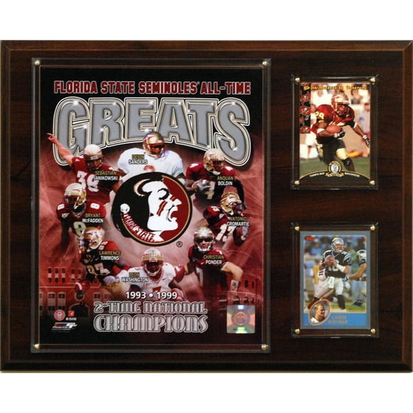 Placa fotográfica de los mejores de todos los tiempos de los Seminoles del estado de Florida de la N