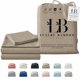 thumbnail image 1 of Juego de sábanas LB Luxury Bamboo Market Queen 400 hilos Cocoa, 1 of 6
