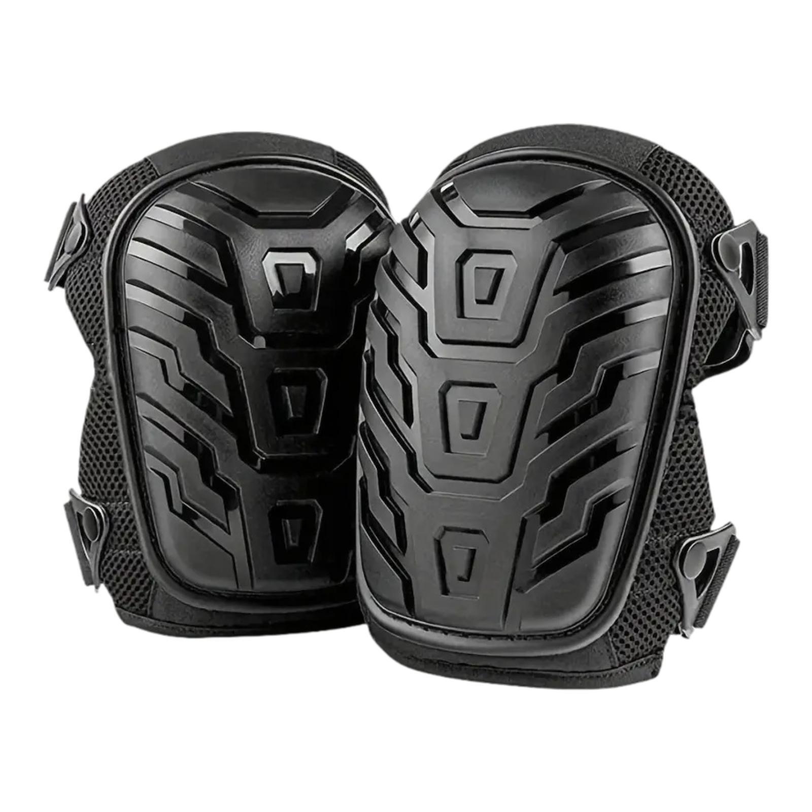 Magideal - 2 Rodilleras De Trabajo Profesionales Para Uso Interior Y Exterior, Protección De Rodillas, Correas Ajustables, Rodilleras Para Construcción De Baldos