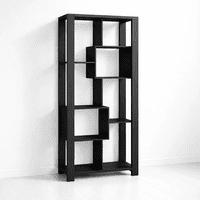 Klik Muebles - Estantería Prisma Noir Librero Geométrico Moderno - Negro