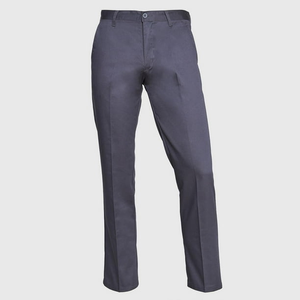 Pantalón Gabardina T/C Hombre gris oscuro 44