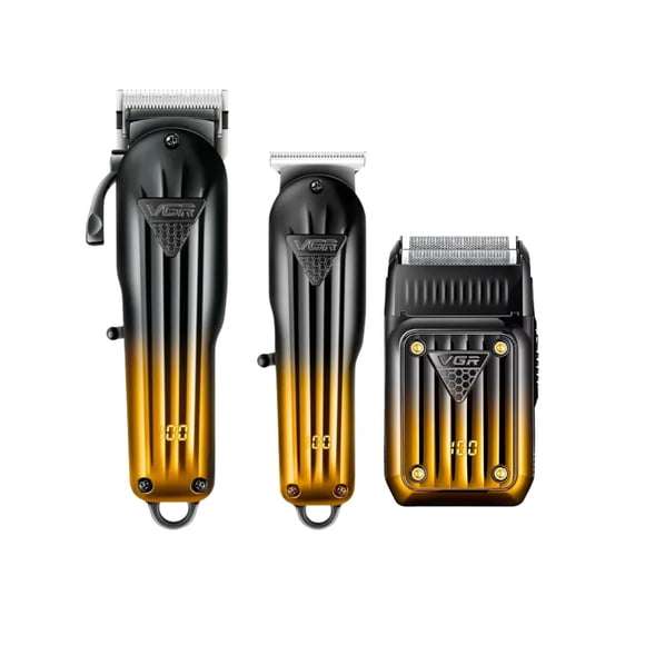 Barber Combo Vgr Profesional v644 Clipper + Trimmer + Shaver