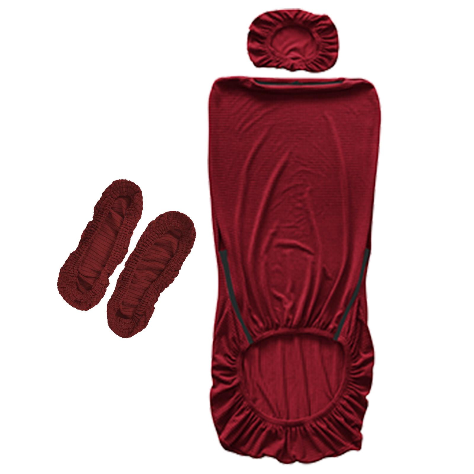 Magideal - Funda Extraíble Para Silla De Oficina, Funda Para Silla De Escritorio, Fundas Para Sillas De Ordenador, Funda Elástica Elástica Para Sillón Giratorio Rojo Oscuro