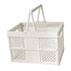 thumbnail image 5 of Caja de Almacenamiento Plegable Cesta de Compras Plegable con Asas Cesta de Picnic, Camping, Cocina Del Hogar Blanco, 5 of 5