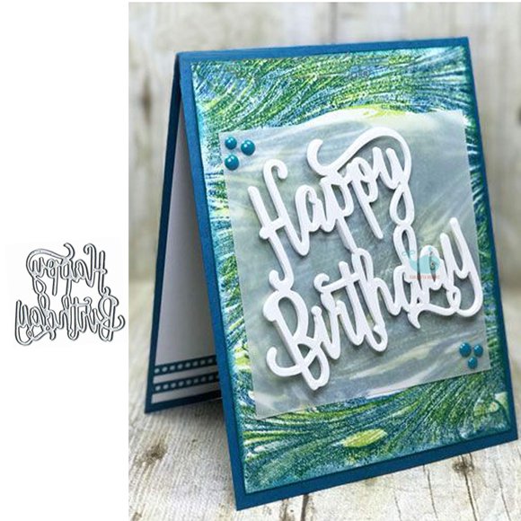 Troqueles DDeehs Cumpleaños 6,7 × 7 cm para scrapbooking y relieve