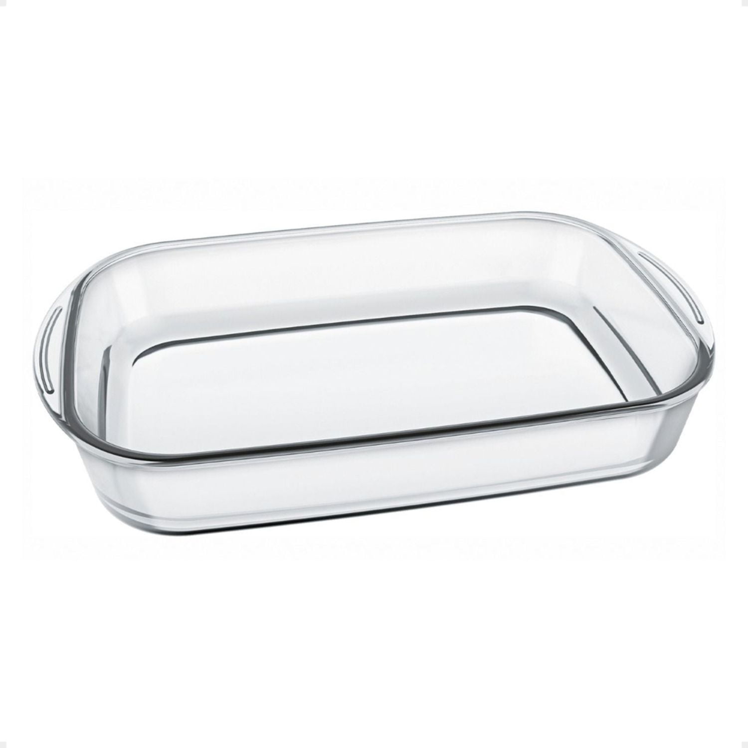 Bandeja Rectangular Grande Vidrio Templado 4 Litros Sempre