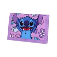 Billetera Disney Stitch Pequeña De Lona Trifold Porta Tarjetas