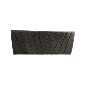 Importclick - Respaldo Elegante King Capitone 180X60 Cm Gris Oscuro Felpa