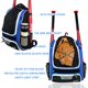 thumbnail image 4 of Mochila WOLT Youth para bate de béisbol, softball, azul, 4 of 7