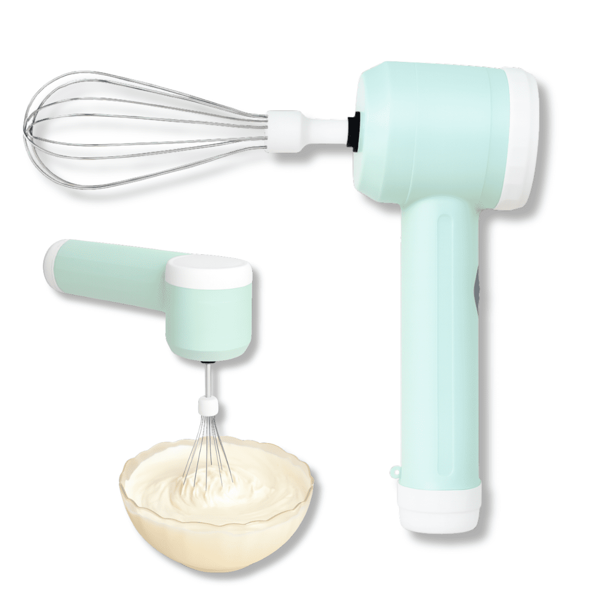 Genérico - Batidor De Mano Huevos Espumador Leche Inalámbrico Multiuso